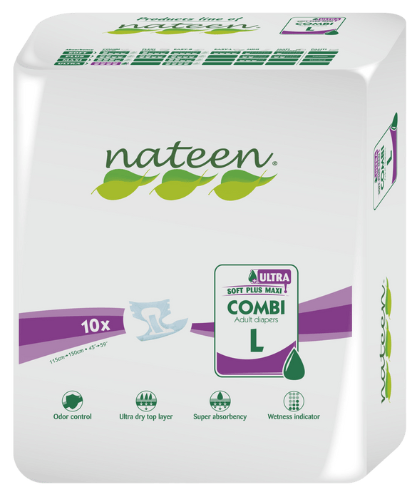 Adult Briefs Free Samples (Pack of 2) - Nateen Canada - Adult Briefs - babywipes nateen canada premium diapers biodegradable sustainable ecoliving ecofriendly toronto vancouver extremely soft co