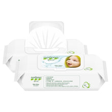 Load image into Gallery viewer, Nateen Baby wet wipes 99% water, extremely soft, thick wipes ideal for sensitive skin, aloe vera biodegradable compostable
