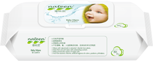 Load image into Gallery viewer, Nateen Baby wet wipes 99% water, extremely soft, thick wipes ideal for sensitive skin, aloe vera biodegradable compostable
