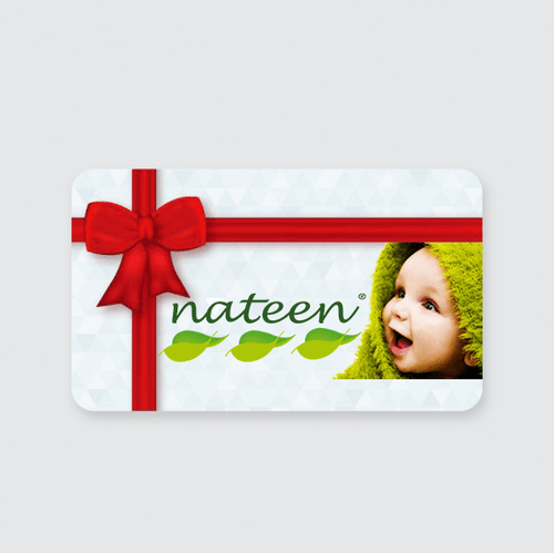 Nateen gift card baby shower cute baby eco-friendly biodegradable wipes and diapers hypoallergenic present expecting pregnant