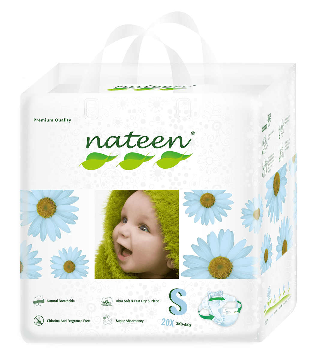 babywipes nateen canada premium diapers biodegradable sustainable ecoliving ecofriendly toronto vancouver size small