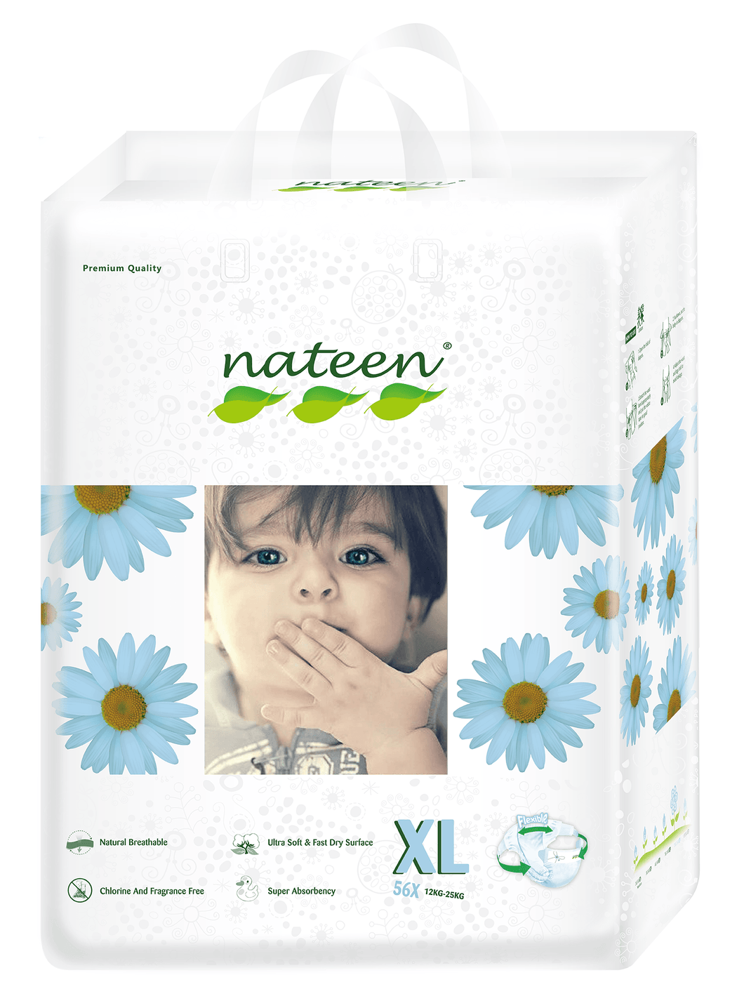 babywipes nateen canada premium diapers biodegradable sustainable ecoliving ecofriendly toronto vancouver montreal size XL